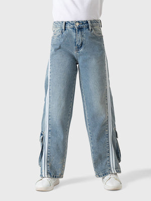 Wide Two Lines Jeans