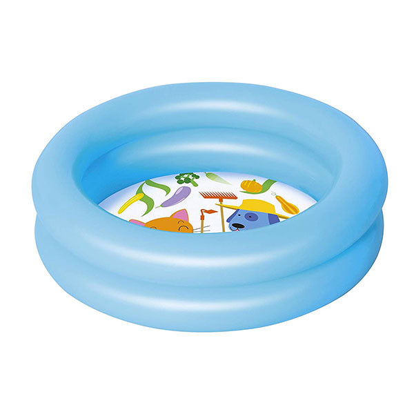 61cm x H15cm Round 2-Ring Kiddie Pool