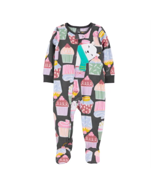 Cup Cake Fleece Sleepsuit