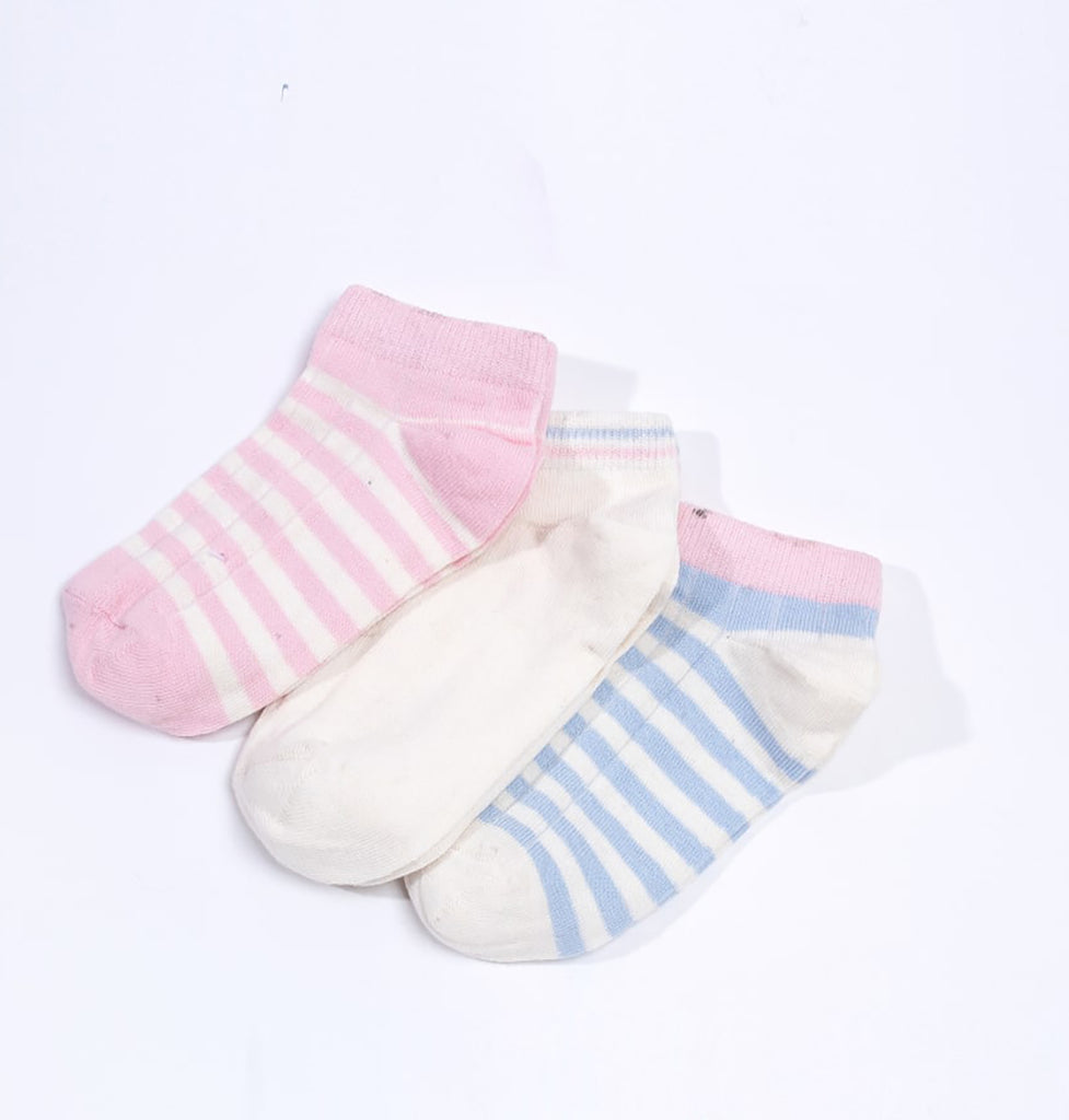 Striped 3pcs Socks