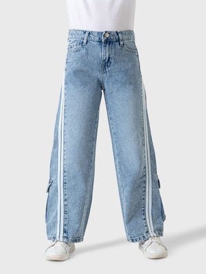 Wide Two Lines Jeans