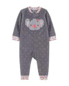 Dotted Koala Fleece Sleepsuit