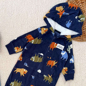 Animals Fleece Sleepsuit