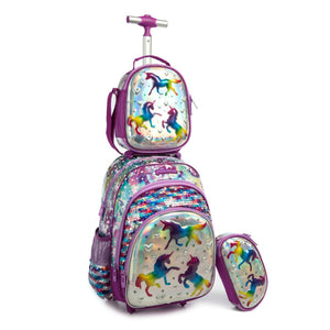 Unicorn Pump Trolly Backpack 3*1