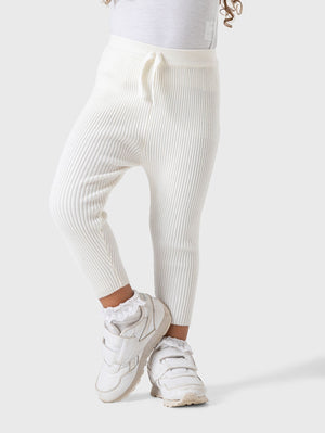 Ribbed knitted legging