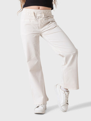 Wide Leg Gabardine Pants