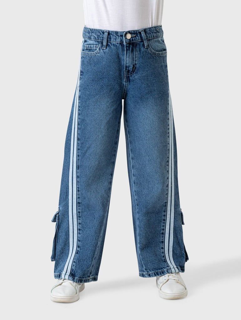 Wide Two Lines Jeans