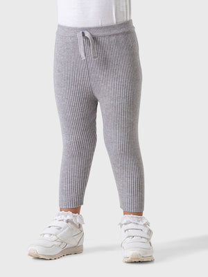 Ribbed knitted legging