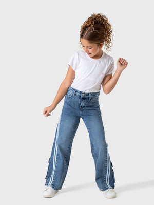 Wide Two Lines Jeans