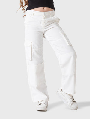 Cargo Wide Gabardine Pants