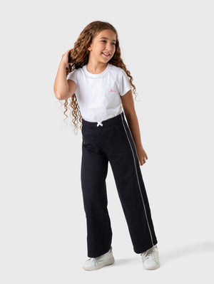 Side Sripes Wide Leg Pants