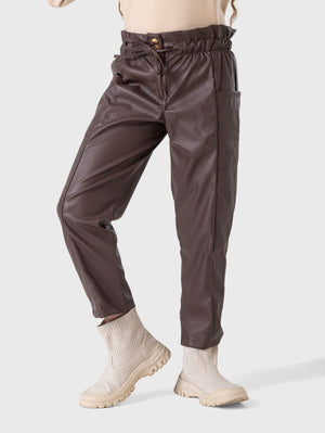 Wide Leather Pants