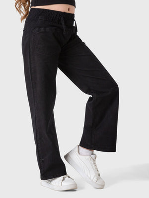 Wide Leg Gabardine Pants