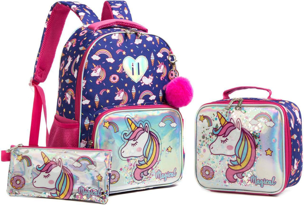 Face Unicorn Backpack 3*1