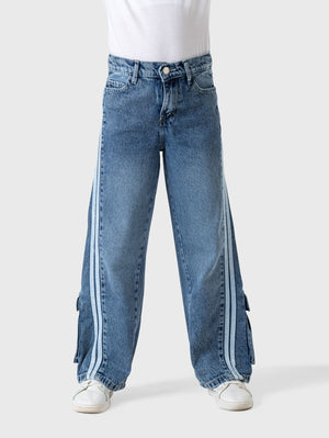 Wide Two Lines Jeans