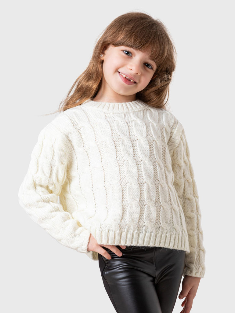 Braided Plain Pullover