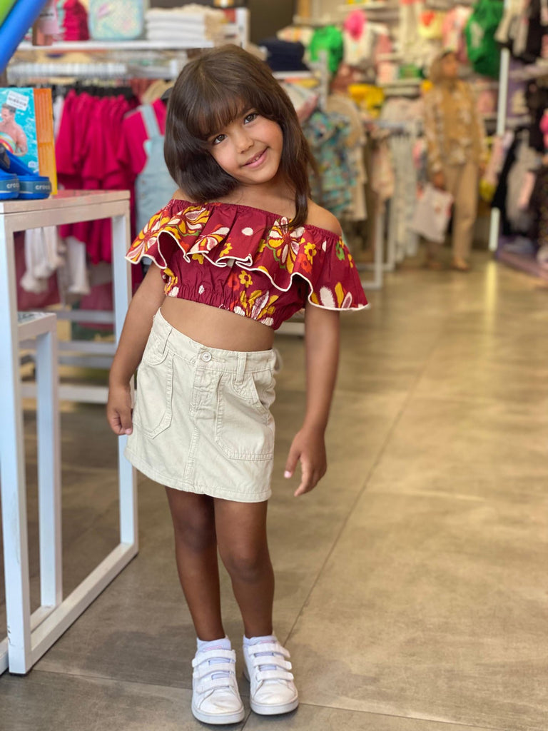 Floral Off Shoulder Blouse