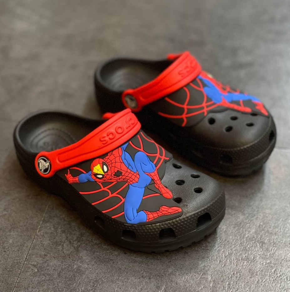 Boys spiderman sales crocs